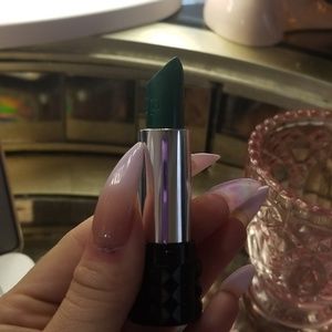 Kat Von D studded kiss green lipstick in plan 9